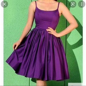 Dark purple pinup couture Jenny dress never worn size small